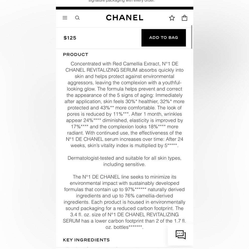CHANEL Beauty N°1 DE CHANEL REVITALIZING SERUM and RICH REVITALIZING CREAM New - Picture 7 of 11